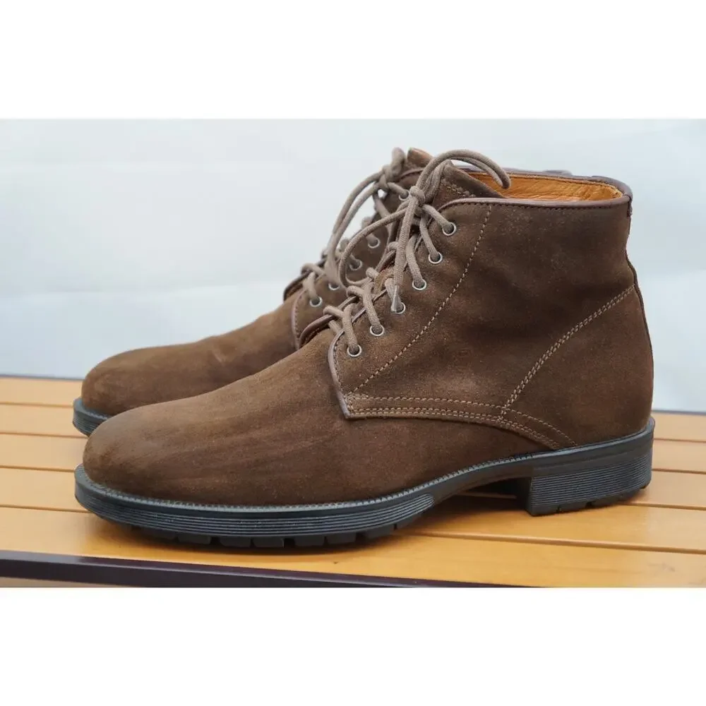 Aquatalia Harvey Waxy Suede Waterproof 6 eye Boots 9.5 EU / 10.5 US ITALY RARE